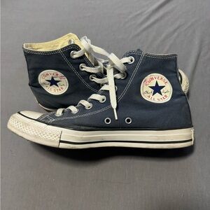 Converse High Top Sneakers - Navy and White